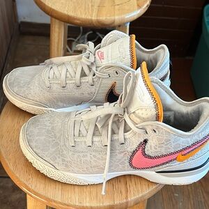 Nike Zoom Lebron NXXT Gen 'Da Vinci Cream, Orange & Pink